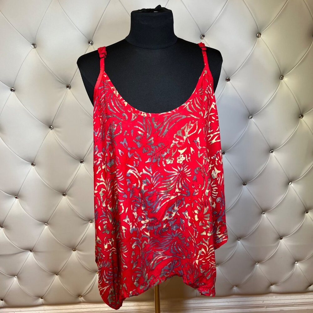 Mexicali Blues Floral Red Women's Top Size S/M